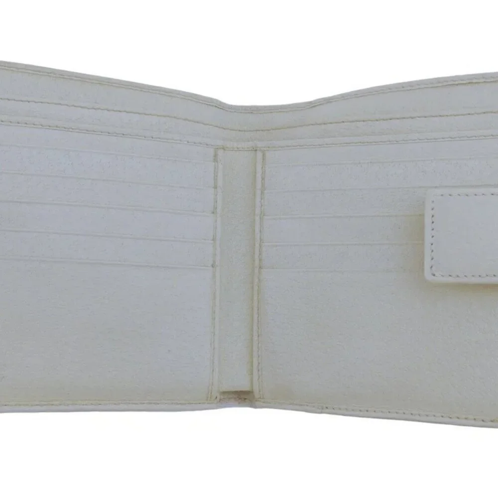 GUCCI Bifold Wallet Beige brown gold Women 112664 Authentic secondhand - Picture 4 of 9